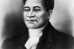 Resimli Crispus attucks portresi