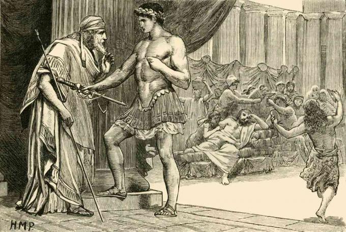 Theseus Kendini Aegeus'a Tanıtıyor, 19. yüzyıl