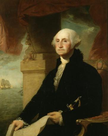 Başkan George Washington, 1794'te boyandı.