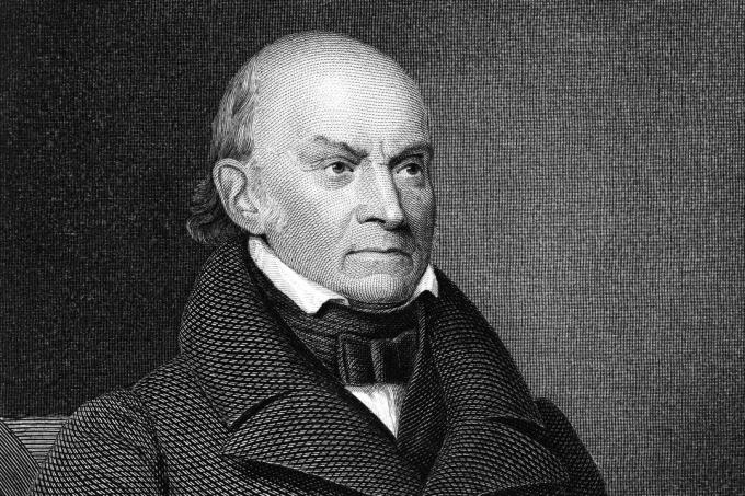 Oyulmuş John Quincy Adams portresi