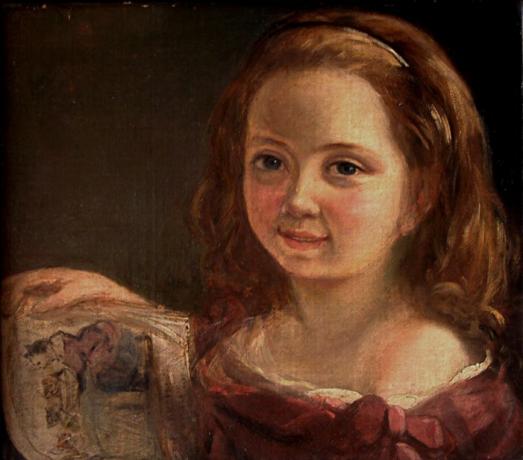 Ada Byron (Ada Lovelace), yedi yaşında, Alfred d'Orsay tarafından, 1822.