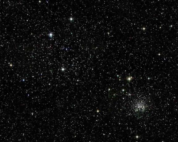Gemini takımyıldızında açık yıldız kümesi M35.