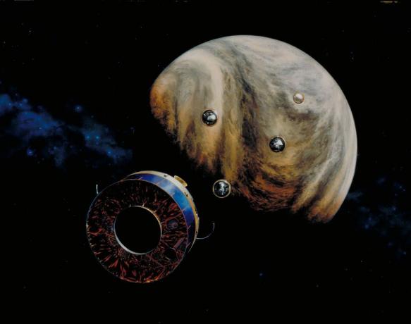 Pioneer Venus Multiprobe misyonu (sanatçının konsepti).