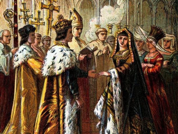 VII. Henry ve York Elizabeth'in evliliği
