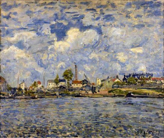 albert sisley seine at point du jour