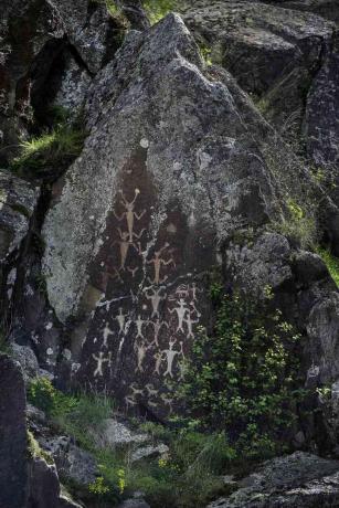 Buffalo Eddy Petroglyphs, Yılan Nehri, Idaho