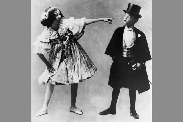 Adele ve Fred Astaire, kız ve erkek kardeş vaudeville hareket, yaklaşık 1905