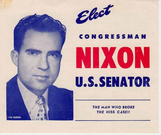 Richard Nixon'un Senatosu kampanya posteri