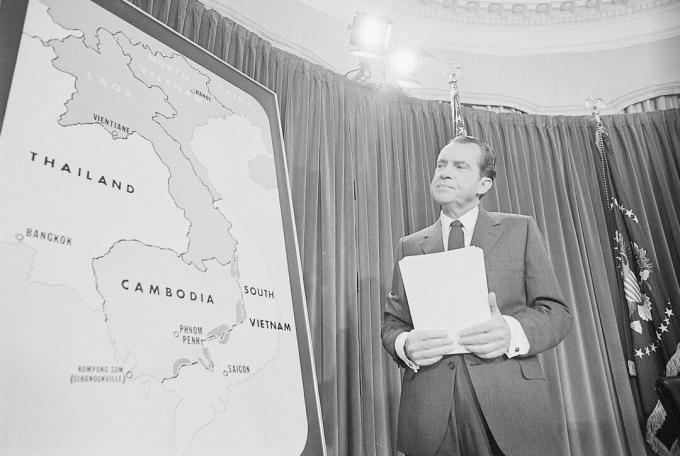 Devlet Başkanı Nixon Kamboçya Haritası
