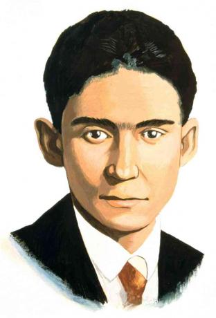 20. yüzyılın başlarında Çek romancı Franz Kafka.