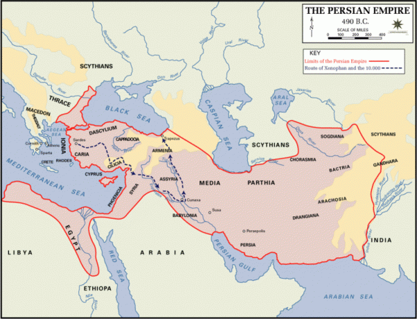 Pers İmparatorluğu, MÖ 490